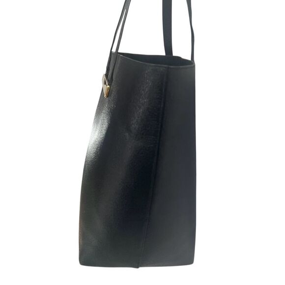 Gucci Women's Black Leather Tote Bag with Pouch Front Detail w Gucci logo Authen - Picture 11 of 12